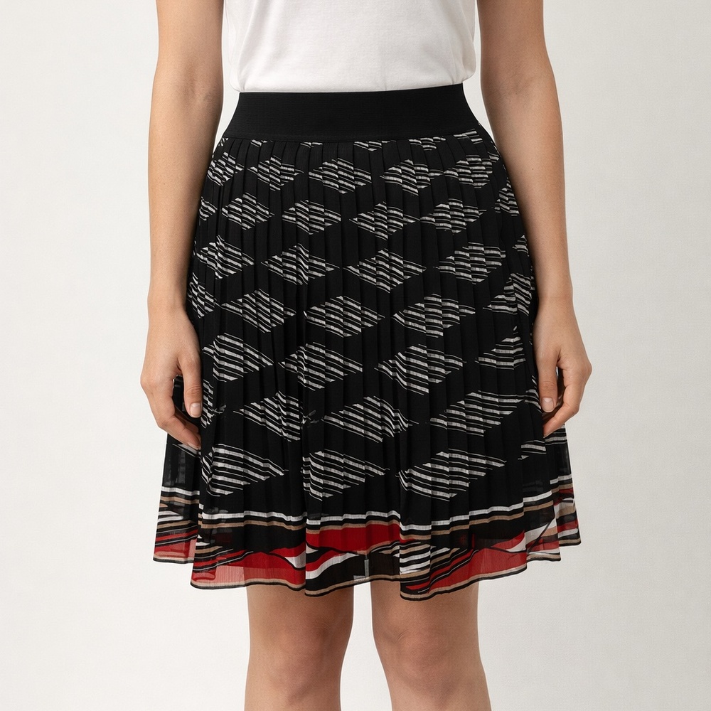 White House Black Market (WHBM) Pleated Lined Chiffon Skirt - Picture 1 of 8